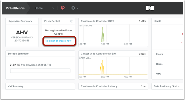 Deploying and Registering Prism Central on Nutanix